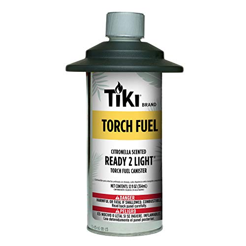 TIKI Citronella Torch Fuel Canister 12oz Pack of 1 - Lasts Up to 12 Hours