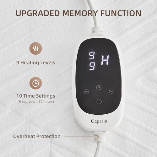 Twin XL Waterproof Heated Mattress Pad with Multi-Zone Control