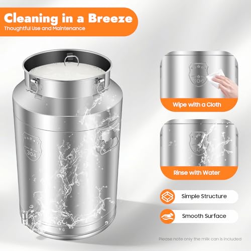 20 Gallon Stainless Steel Food & Beverage Dispenser with Spigot & Locking Lid