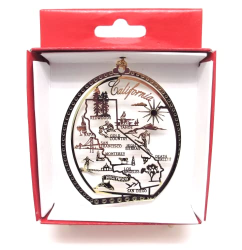 California State Brass Christmas Ornament – Nation's Treasures
