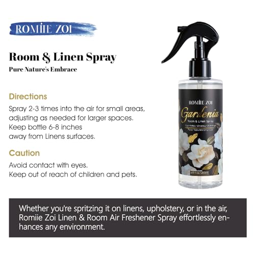 Gardenia Linen and Room Air Freshener Spray - 8.5 FL OZ Natural Mist