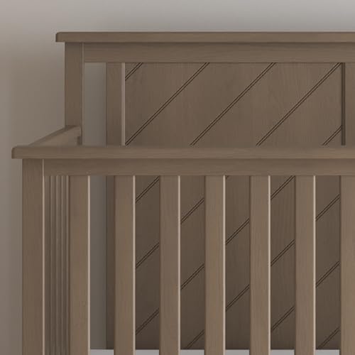 2-Piece Nursery Set: 4-in-1 Convertible Crib and Changing Table