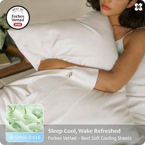 Cooling Bamboo Queen Sheet Set - Silky Soft 4-Piece Bedding with Deep Pockets