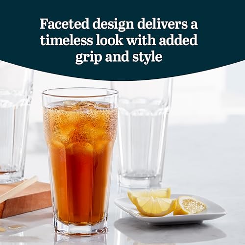 22-Ounce Heavy Base Drinking Glasses, Set of 12 Durable Glassware