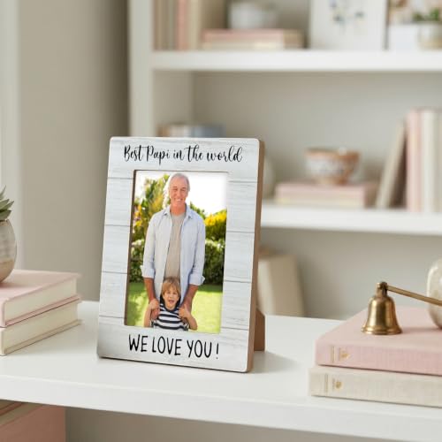 Papi Gifts Grandpa Picture Frame 4x6 for Desk Table Room - Gitzau