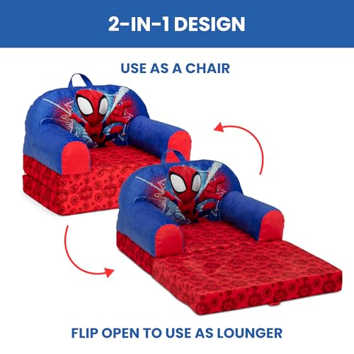 2-in-1 Convertible Kids Flip-Out Foam Chair & Lounger Sleeper Bed