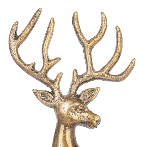 God Antique Christmas 4x6 Gold Reindeer Photo Frame - Holiday Decor