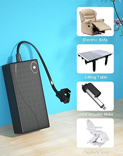 Power Recliner Power Supply, 29V 2A 2-Pin AC/DC Transformer with Power Cord
