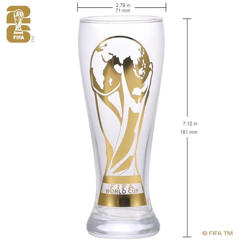 2026 World Cup Edition 11oz Pilsner Beer Glass | Durable Soccer Fan Gift