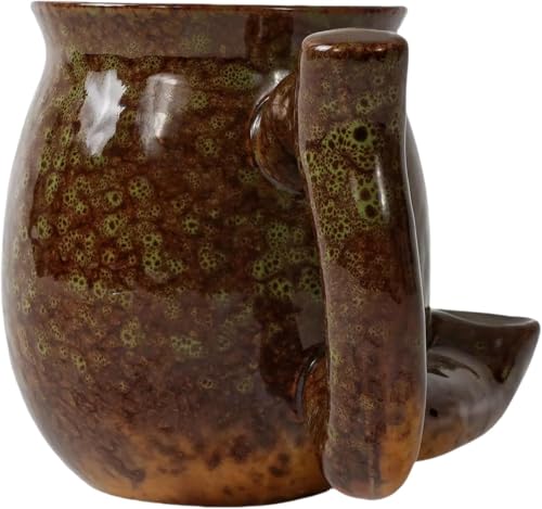 Treayes Yellow Ceramic Coffee Mug, 300-400ml — Safe, Dishwasher & Microwave Safe