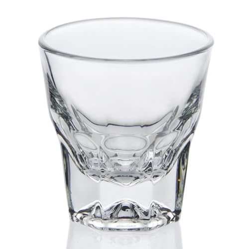 Necessia 4.5oz Premium Tempered Glass Espresso Cups – Set of 2, Durable Barista-Grade Coffee Glassware