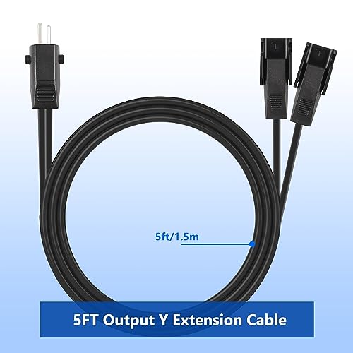 5ft Y-Splitter Extension Cord for Electric Recliner Power Lift Chairs
