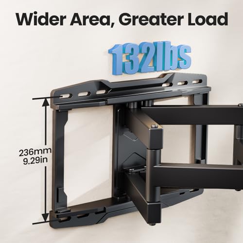 Full Motion TV Wall Mount Bracket for 37-90 Inch TVs, VESA 600x400