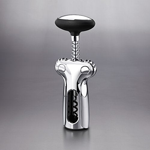 OXO Steel Winged Corkscrew - Easy-to-Use Wine Bottle Opener with Soft Knob