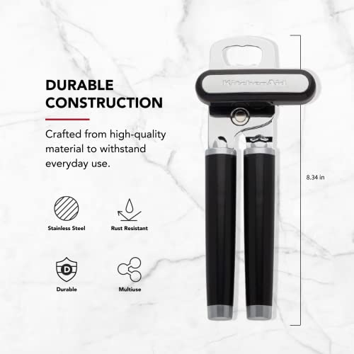 KitchenAid Classic Multifunction Can Opener and Bottle Opener - Black