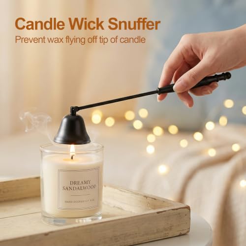 4-in-1 Stainless Steel Candle Care Kit with Storage Tray