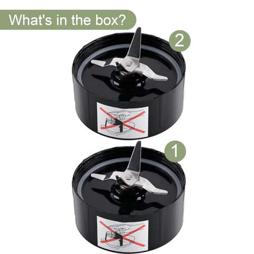 2-Pack Cross Blade Blender Replacement Parts for 250W Personal Blenders