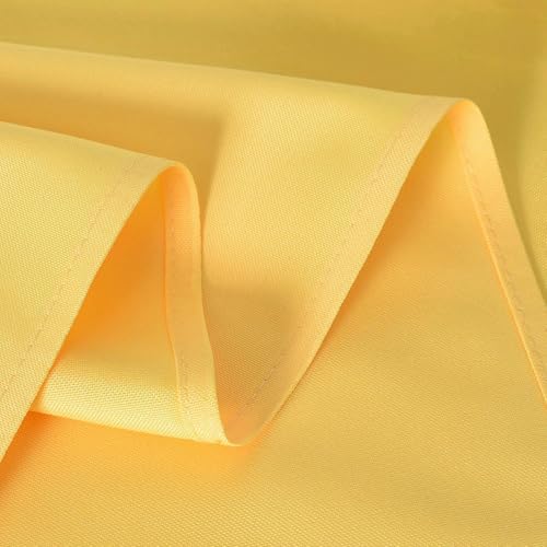 Yellow Cloth Napkins 17x17 Inch Set of 4, Washable Reusable Polyester