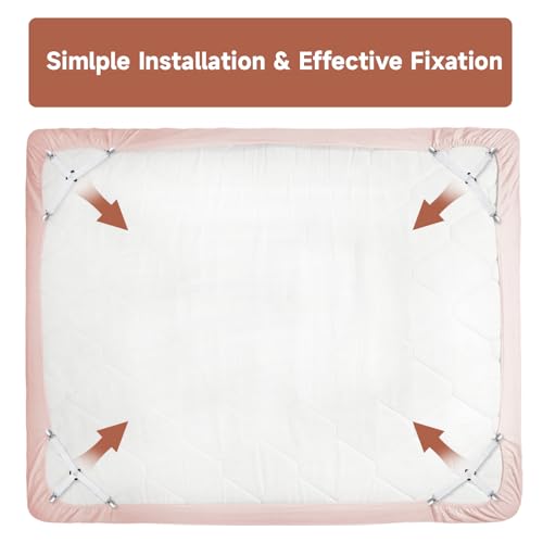 Adjustable Bed Sheet Straps - Non-Slip Triangle Corner Clips (4-Pack)