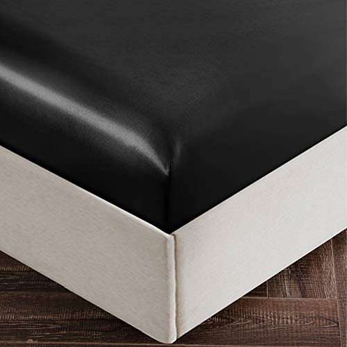 Twin XL Satin Sheet Set, 3-Piece Silky Bedding for College Dorm