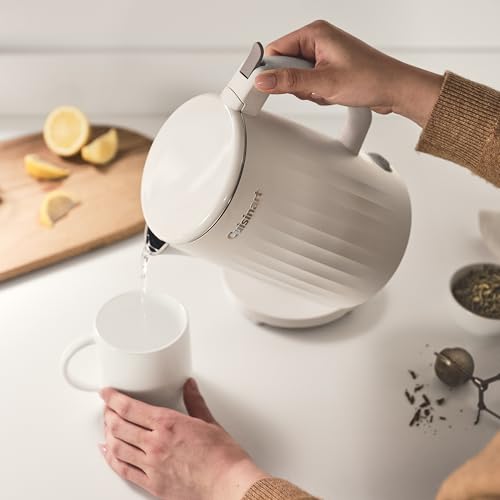 1-Liter Electric Tea Kettle, Stainless Steel Double Wall Hot Water Boiler