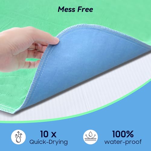 FYGRIP Washable Incontinence Bed Pads 36x36 Extra Heavy Absorbency 4 Pack
