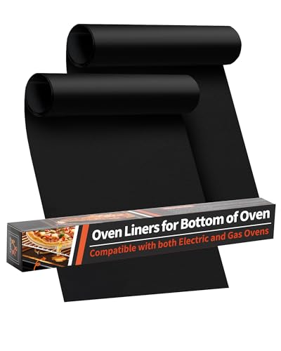 Heavy Duty Non-Stick Oven Liners (2 Pack) - 17" x 25" Reusable Oven Mats