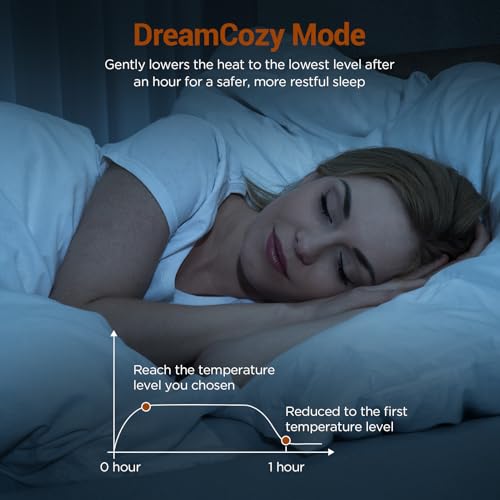 Heated Mattress Pad Twin Size with Foot Temperature Control