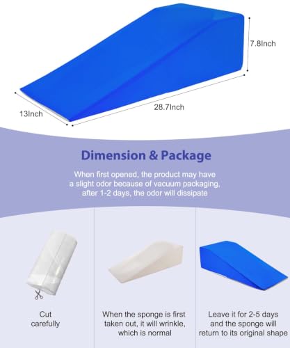 Knee Elevation Pillow for Post Surgery Recovery | Cooling Foam Wedge