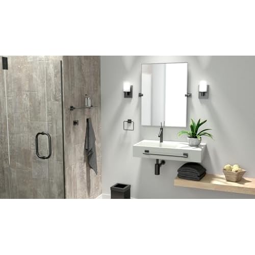 Gatco 5611MX Mode Towel Bar, 18 Inch, Matte Black