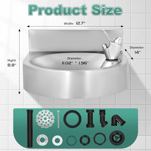 Wall-Mounted Stainless Steel Water Drinking Fountain for Commercial Use
