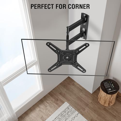 Full Motion TV Wall Mount Bracket for 14-42 Inch Screens, Swivel & Tilt