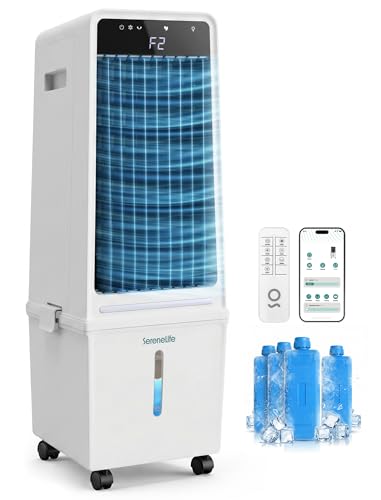 Evaporative Air Cooler 15L Water Tank 1500 CFM Portable Fan with Wheels