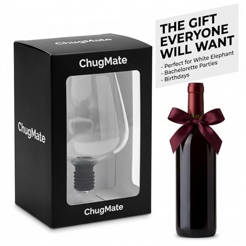 Wine Bottle Glass Goblet Topper - 16oz Borosilicate Wine Glass Attachment
