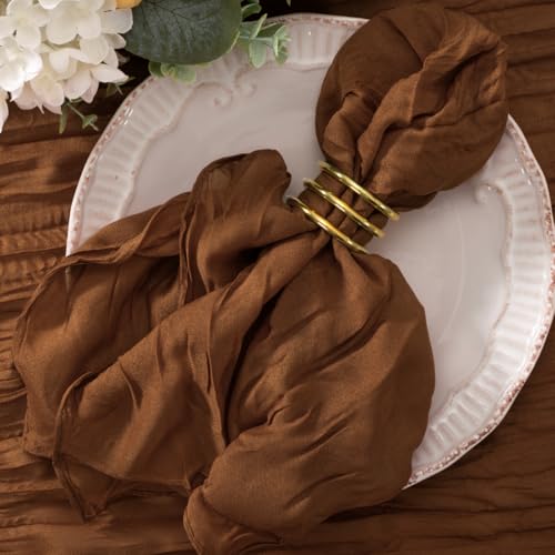 20-Pack Cheesecloth Napkins, 21x21 Inch Gauze Fabric Table Napkins