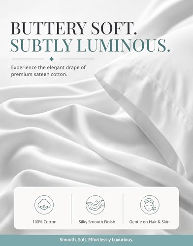 LANE LINEN 450TC 100% Long-Staple Cotton Twin XL Sheet Set - 15" Deep Pocket