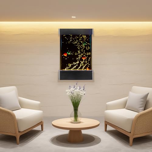 16x24 Inch LED Water Bubble Wall, Stainless Steel Sensory Decor