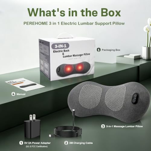 3-in-1 Back Massager with Heat & Airbag Stretching for Spine Relief
