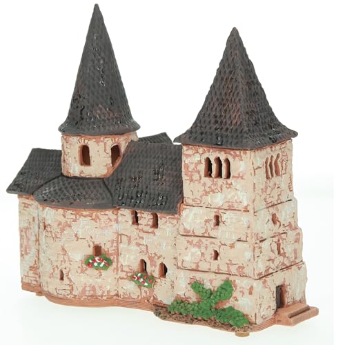 Ceramic Village House Tealight Holder – St Michael Church Fulda Handmade Miniature