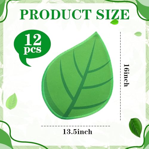 12 Pcs Leaf-Shaped Classroom Rugs for Kids Non-Slip Floor Seating Spots