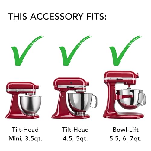 Fresh Prep Food Slicer and Shredder Attachment with 3 Blades & Case