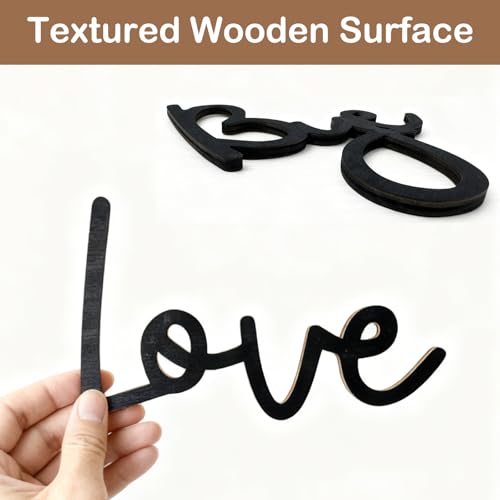Love You Bye 3D Wooden Wall Sign for Entryway and Above-Door Decor