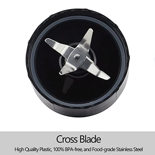 2-Pack Stainless Steel Cross Blade Replacement for Personal Blenders