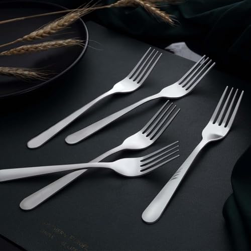 24-Piece Stainless Steel Dinner Forks Set, 7.1-Inch Mirror Polished Flatware