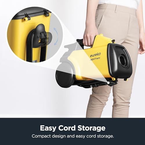 Eureka 3670M Lightweight Canister Vacuum Cleaner for Carpets and Hard Floors
