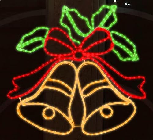 33-inch LED Christmas Bell Wall Decoration with 11 Lighting Modes