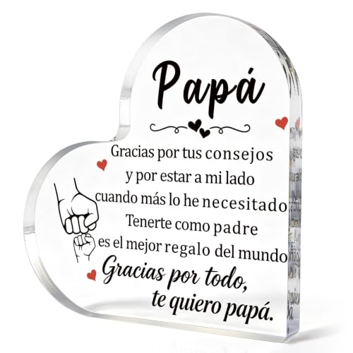 Personalized Dad Birthday Gift Acrylic Plaque - Sentimental Keepsake for Father