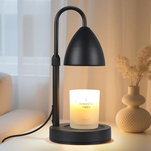 Dimmable Candle Warmer Lamp with Timer - Height Adjustable Wax Melter