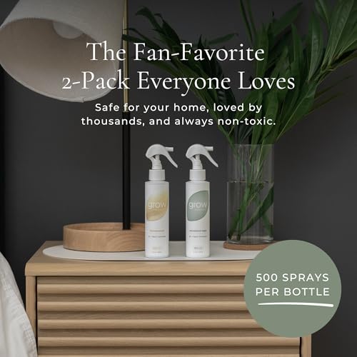 Natural Fabric and Room Air Freshener Spray - Plant-Based Essential Oils 2-Pack