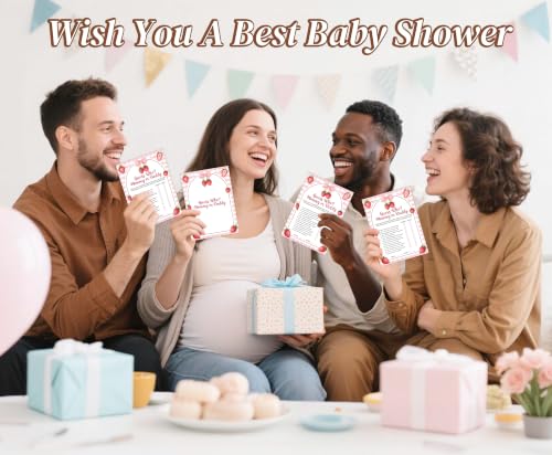 Sweet Berry Baby Shower Guess Who Games - 30 Pack Strawberry Cards